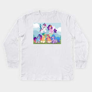 G5 new mane cast Kids Long Sleeve T-Shirt